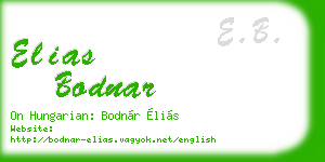 elias bodnar business card